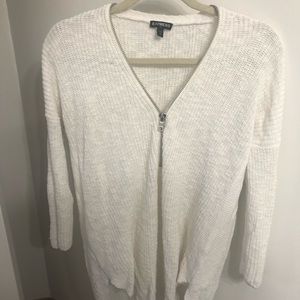 Express White Tunic Sweater